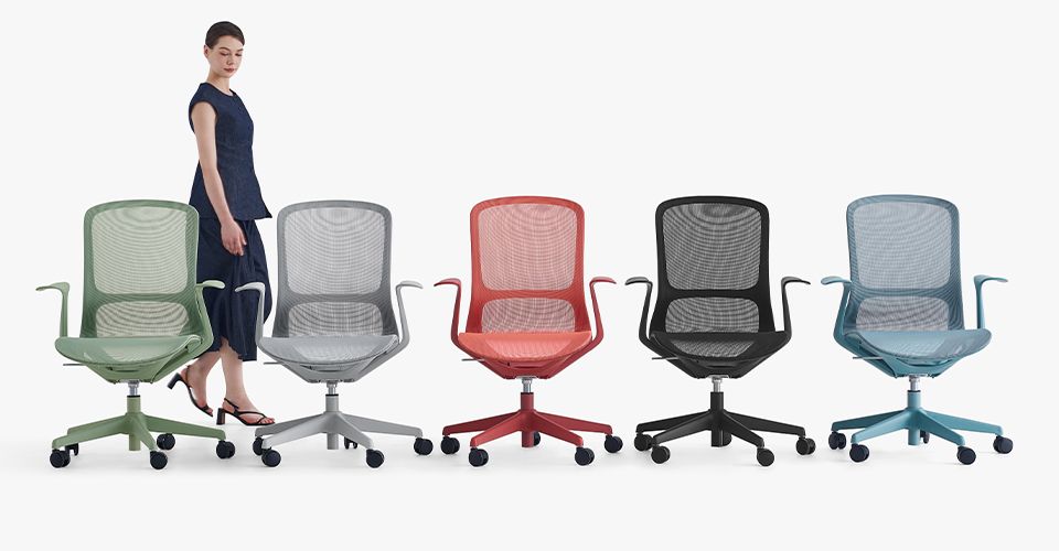 CH-589 Modern Office Chair | Lightweight Ergonomic Design by JE Furniture