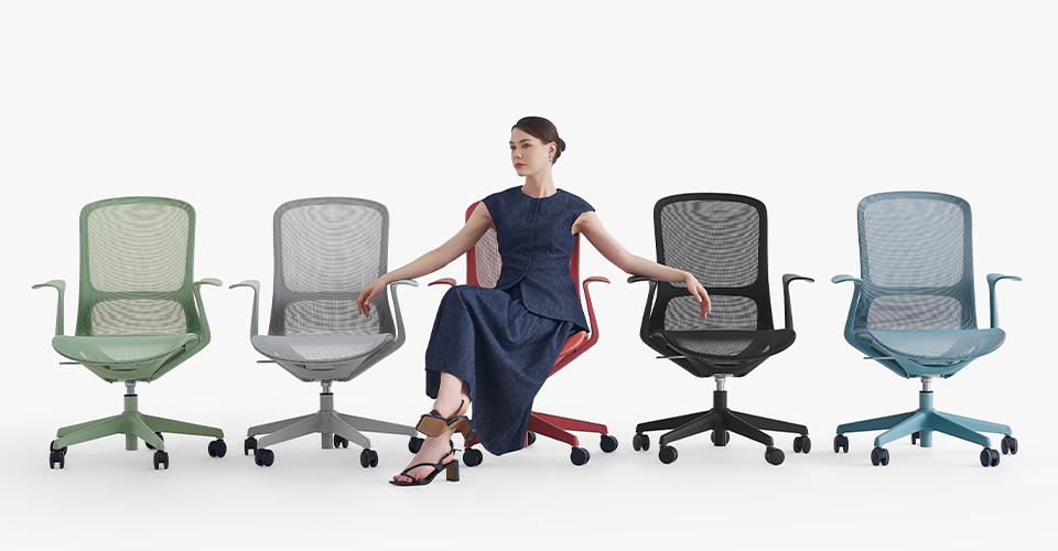 CH-589 Modern Office Chair | Lightweight Ergonomic Design by JE Furniture
