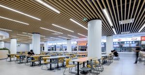 Oustanding Cases | Sunset Yellow + Grey, How Can A University Canteen Be Matched Like This?