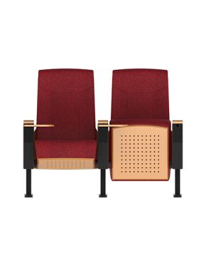 Wood Auditorium Chair with Solid Steel Writing Board